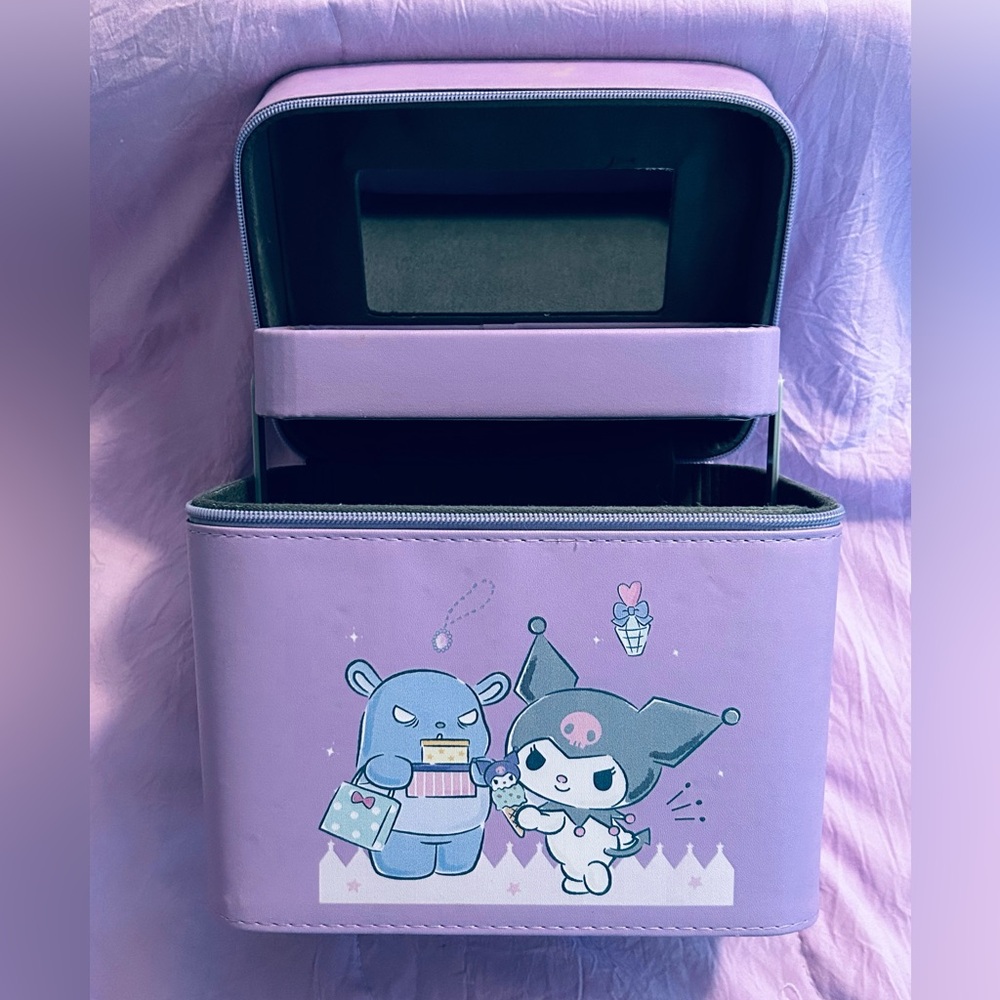 Kuromi Cosmetics Case with Mirror